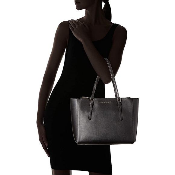 ‼️LAST ONE‼️🔥NWT Marc Jacobs Commuter Black Leather Tote - Picture 5 of 13